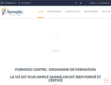 Tablet Screenshot of formatic-centre.fr